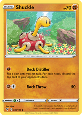 1x Shuckle 085/185 REVERSE HOLO Vivid Voltage Pokemon TCG Card NM