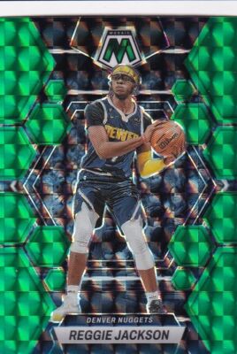 2022-23 Panini Mosaic Green Card #52 Reggie Jackson 