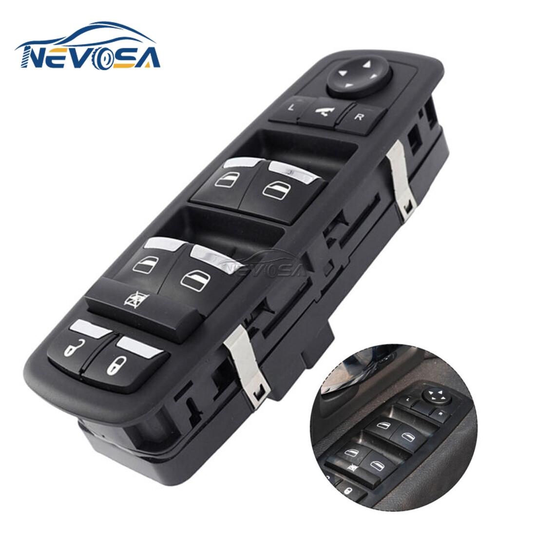 Front Left Power Window Switch Fits For 2014-2018 Maserati Ghibli 3.0L 670010305