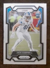 JACK CAMPBELL RC 2023 Panini Prizm #330 Rookie Base Detroit Lions