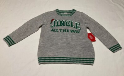 Kids Holiday Time “JINGLE ALL THE WAY” Christmas sweater Size XS