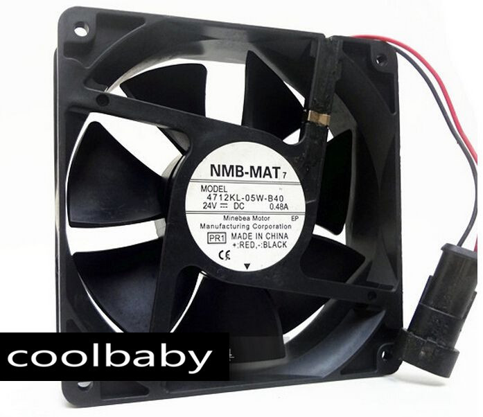 ファン・デ・ベーク NMB 4712KL-05W-B40 fan PQ1 24V 0.48A for ABB ACS800 | eBay