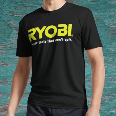 #ad New POWER TOOLS RYOBI LOGO Active Logo American T Shirt Funny Size S to 5XL $44.00