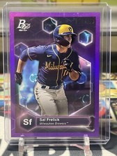 2022 Topps Bowman Platinum - Sal Frelick - 8/250 🔥ROOKIE PURPLE HOLO🔥#PE-21