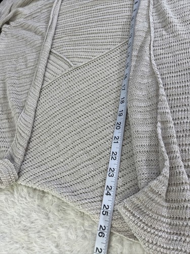 Eileen Fisher szS Beige Long Sleeve Open Front Cardigan Sweater lightweight - Picture 6 of 8