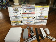 Nintendo Wii White System Console Bundle CHOOSE 1 GAME USA Read Description