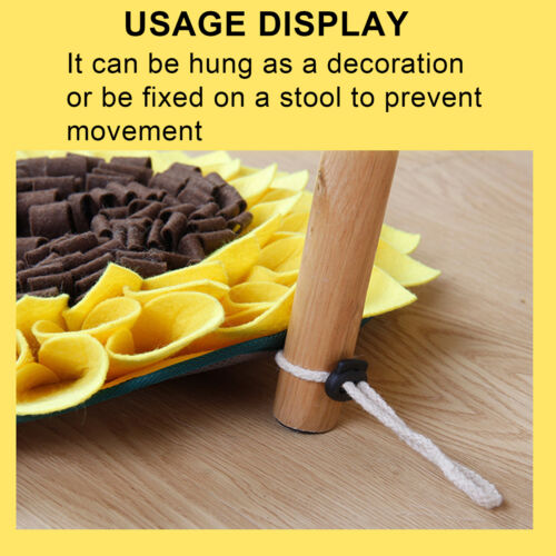 Dog Snuffle Mat Nosework Sniffing Bowl Lanyard Design For IQ Training For Pets - Picture 7 of 22