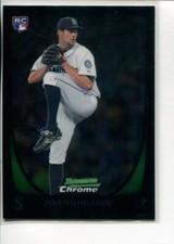 2011 Bowman Chrome Draft Tom Wilhelmsen RC #97 Seattle Mariners