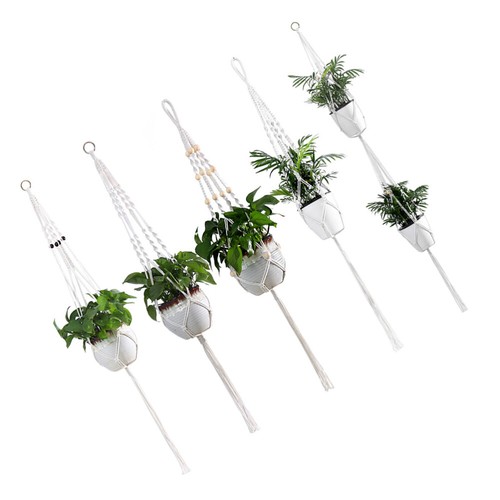 5 Pcs Planter Hanger Indoor Hanging Planters Flower Pot Basket eBay