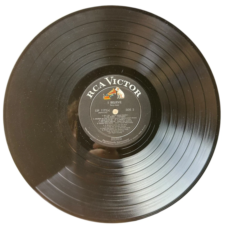Perry Como - I Believe (VG/VG) Vinyl Record LP RCA Victor LSP-1172 STEREO Foto 4 de 4