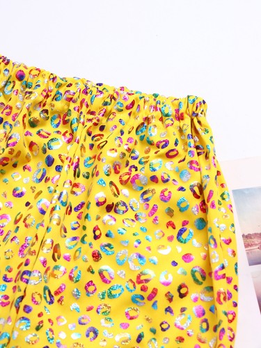 Girls Trousers Class Dancewear Workout Pants Disco Wide Leg Dance Costume 70's - Picture 33 of 106