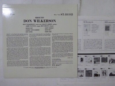 Don Wilkerson Shoutin' Blue Note BST 84145 Japan VINYL LP | eBay Don Wilkerson Shoutin' Blue Note BST 84145 Japan VINYL LP | eBay