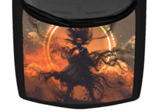 Skeleton Demon Woman Cloudy Truck Hood Wrap Vinyl Car Graphic Decal 58