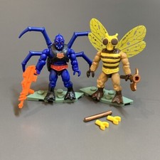 Ultra Rare NEW 2 MEGA Construx ETERNIA BATTLEGROUND MOTU BUZZ-OFF WEBSTOR FIGURE
