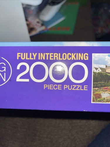 Super Big Ben 2000 Piece Shakespeare's Garden Puzzle MB England Sealed - Picture 8 of 9