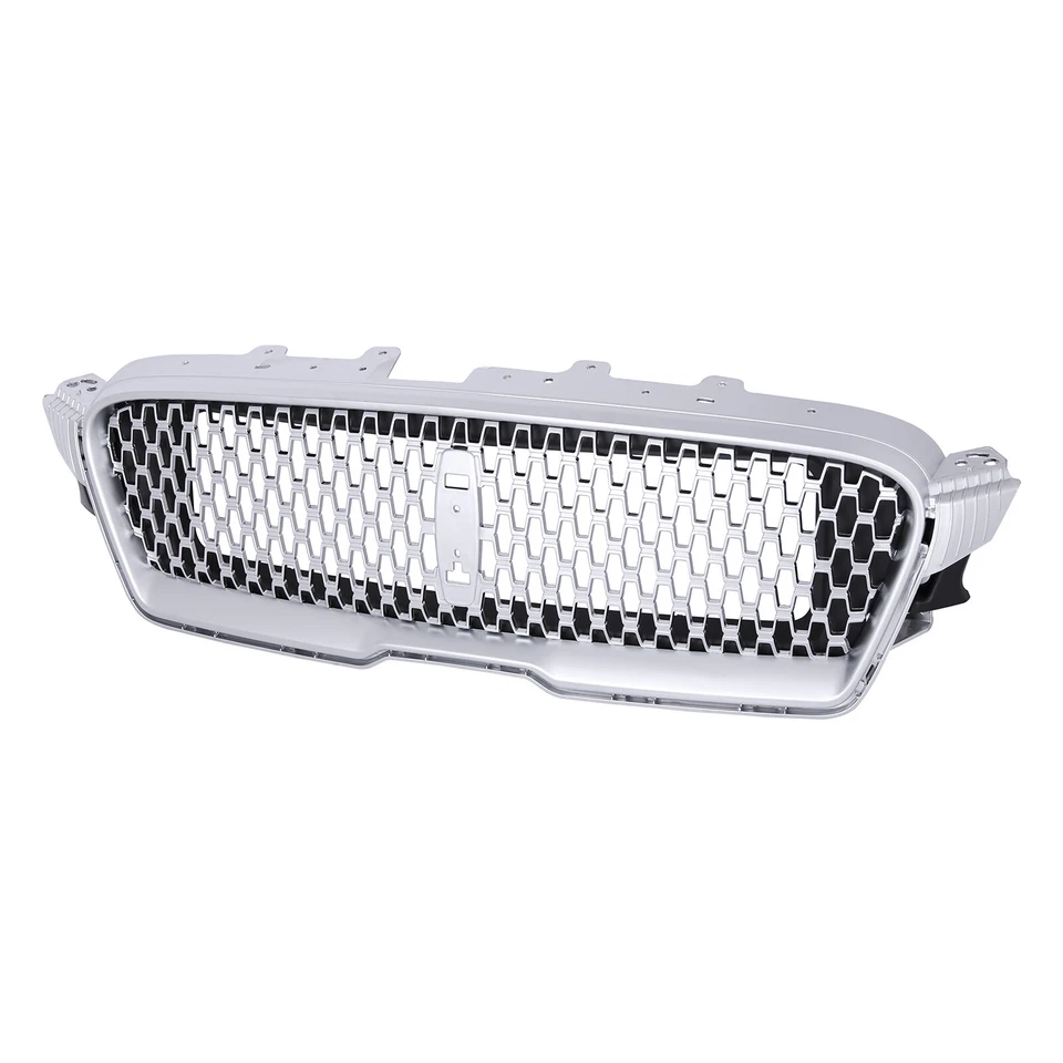 Front Bumper Grille Grill Nickelplated Chrome Plastic For Lincoln MKZ 2017-2019 Foto 3 de 4