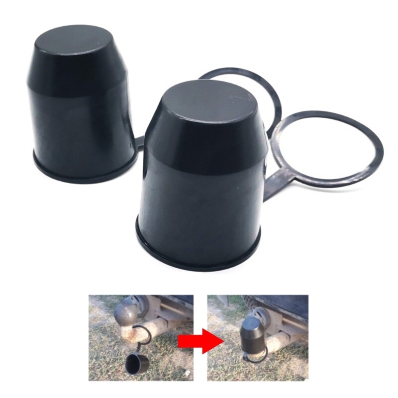 50mm Car Tow Bar Ball Cover Cap Towing Hitch Trailer Protect ...
