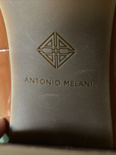 VTG Antonio Melani Hale Patent Leather Square Toe Heeled Loafers Size 7.5, NWOB - Picture 9 of 15