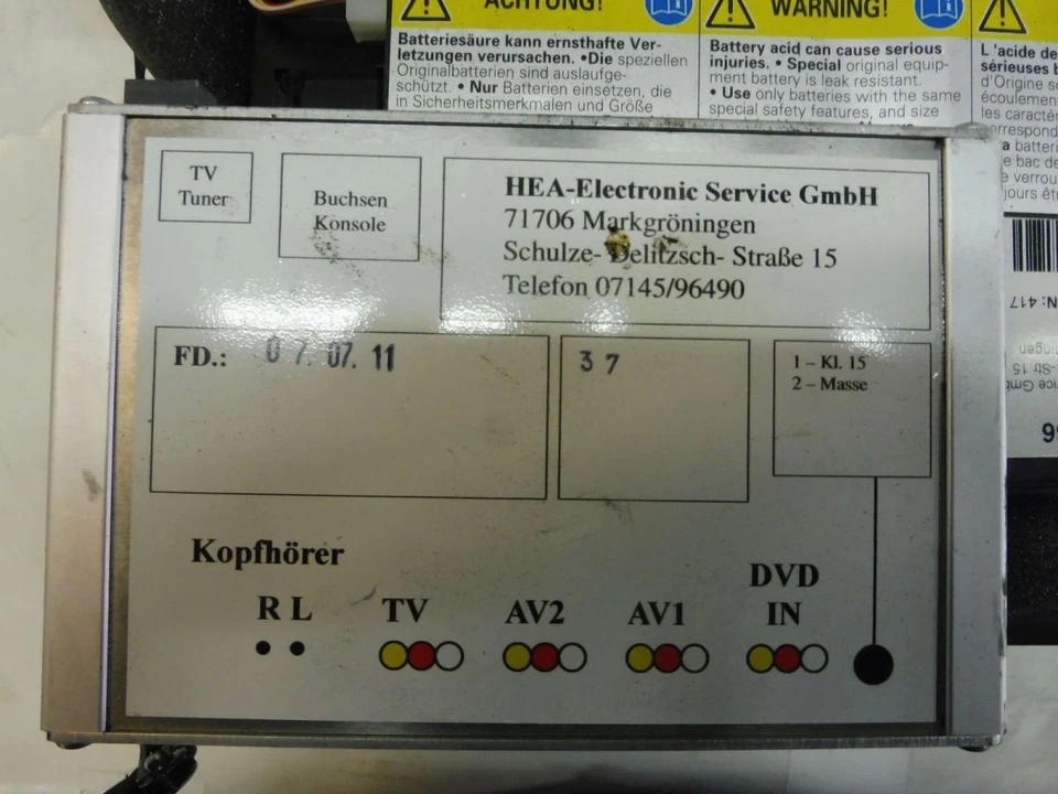 CD-Wechsler 6-Fach mit Halterung, Mit TV Tuner PHAETON (3D_) 3.0 V6 TDI 4MOTION - Bild 4 von 4