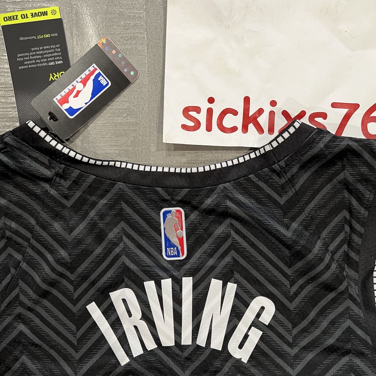 Nike Men's Brooklyn Nets Kyrie Irving #11 White Dri-Fit Swingman Jersey, XXL