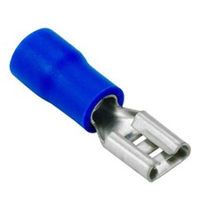 25pcs Vinyl Female Quick Disconnect Terminal 16-14GA AWG gauge Blue 0.187" Wire