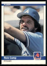 1984 Fleer Rick Camp #174 Atlanta Braves