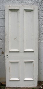 Details About 2 Avail 34 X83 Antique Vintage Victorian Solid Wood Wooden Interior Door 4 Panel