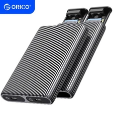 Dual M.2 NVMe + SATA SSD Enclosure External Hard Drive Case USB 3.1 Gen2 10 Gbps