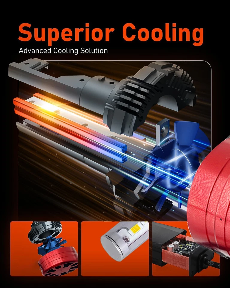 Faros LED altos-bajos de 4x6"" para Chevrolet Caprice Monte Carlo 1977-1986 2 un. Foto 4 de 4