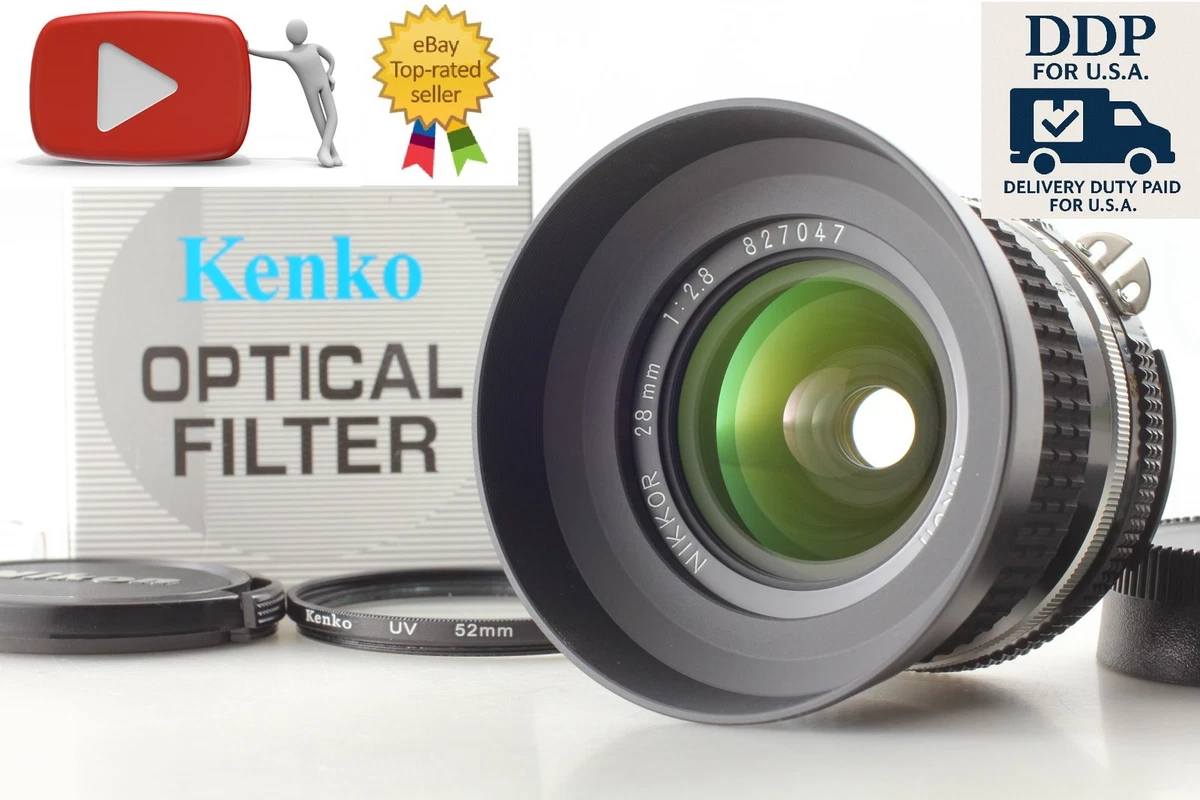 Nikon NIKKOR f/2.8 Camera Lenses 28mm Focal for sale - eBay