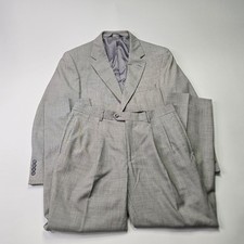 Jos. A. Bank Classic Collection Men's 40 SH Suit 100 Wool Gray Black