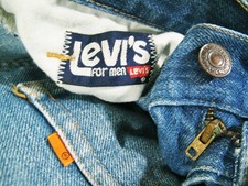  HOT VTG USA 80's Men LEVI'S BOOTCUT R TAB BUTTON 8 TALON 646 Denim Jeans 37 x30