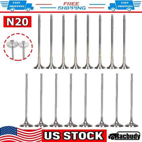 16PCS Intake Exhaust Valves 11347598273 11347583777 For BMW 320i 328i 428i X3 X5 - Picture 1 of 6