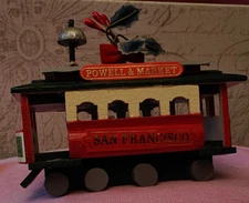 Kurt S Adler 1980 SanFrancisco Cable Car Christmas Tree Ornament Powell & Market