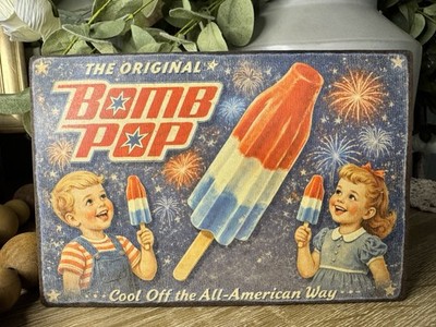 Vintage Inspired Retro Astro Pop  4x6 Sign