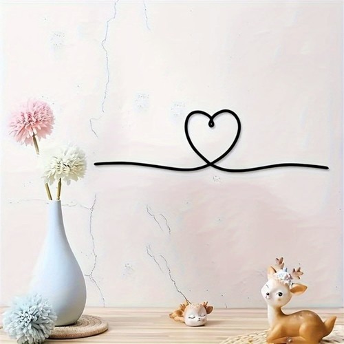 Liebe Herz Metall Wandbild Deko Wandbehang für Zuhause Wohnzimmer Schlafzimmer - Bild 5 von 6