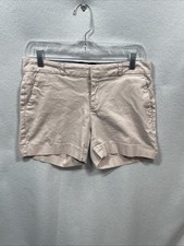 Banana Republic Women's Size 4 Beige Chino Shorts Cotton Classic Pockets