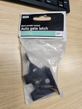 Homebase Black Coated Automatic Gate Latch Black 51mm Door Garden Shed Fence