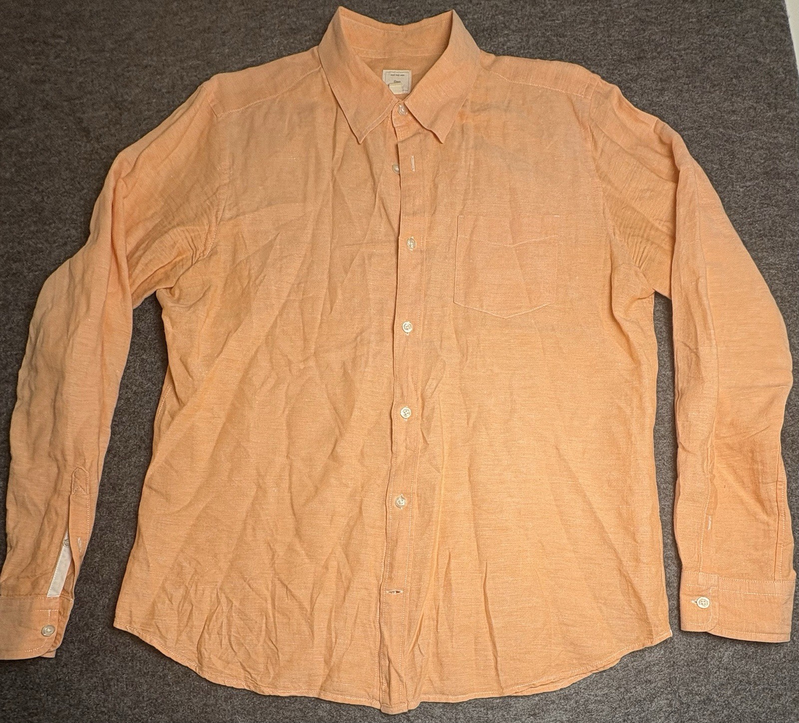 GAP Classic Tailored Button Down Long Sleeve Oran… - image 1