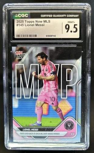 2025 Topps Now MLS Lionel Messi MVP #145 Inter CGC 9.5