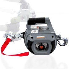 Portable Hand Winch 1000 LB Capacity with 40 Feet Alloy Steel Wire Rope for