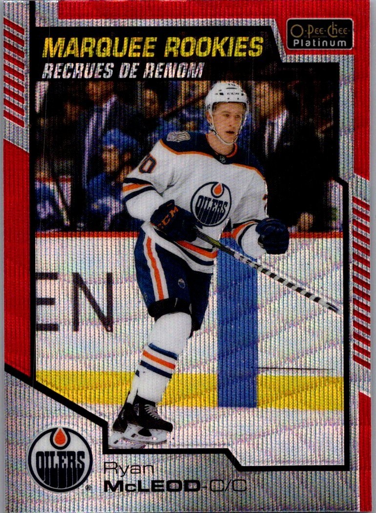 2020-21 O-Pee-Chee Platinum - Marquee Rookies Red Surge #173 Ryan McLeod (RC)