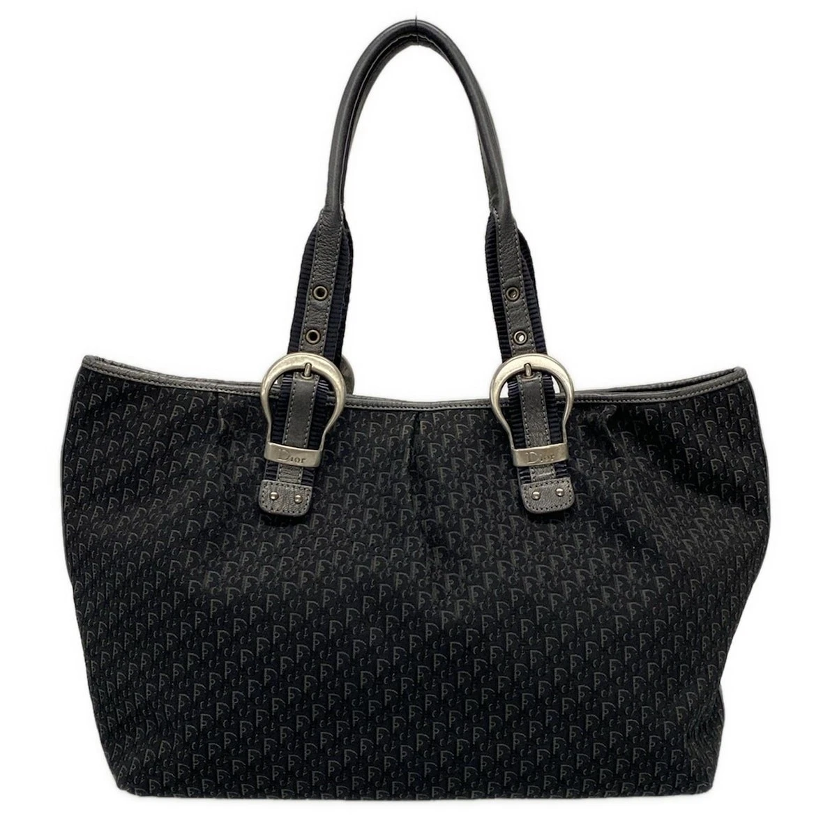 Auth DIOR/ChristianDior Trotteur   Cuir jacquard beige marron foncé bordeaux