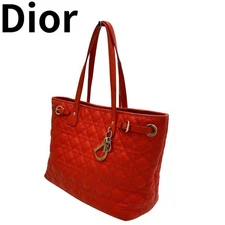 Christian Dior Panarea Cannage Tote – Orange.