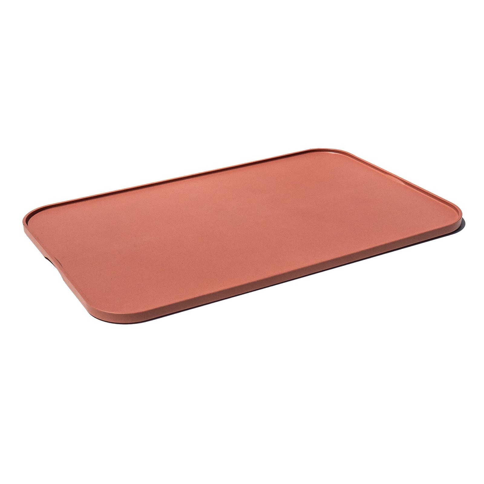 Large Non-Slip Pet Feeding/Bowl Tray - Terracotta