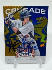 2015 Panini USA Baseball Crusade Austin Bergner #8 SIGNED Detroit Tigers