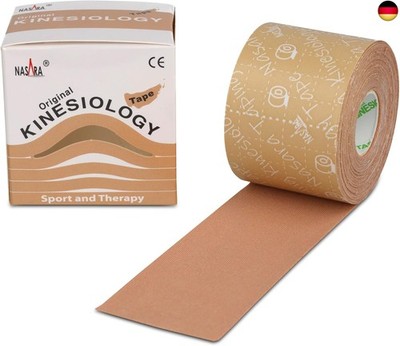 Nasara Original Kinesiologie Physio Tape für Sport und Medizin, Rollengröße 5cm 