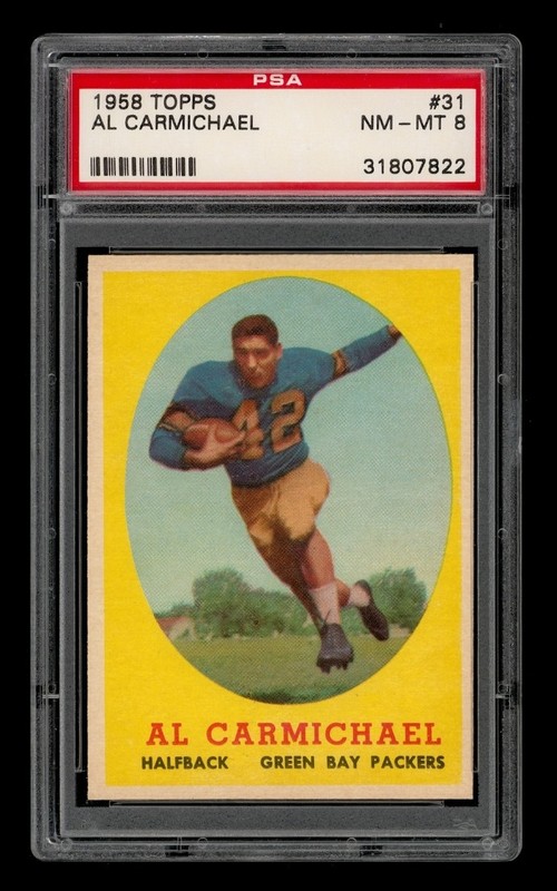 1958 Topps Set-Break # 31 Al Carmichael PSA 8 NM-MT