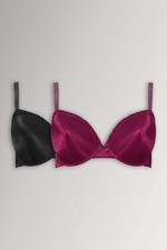Yours Curve Women's Plus Size 2 Pack T-Shirt Bras