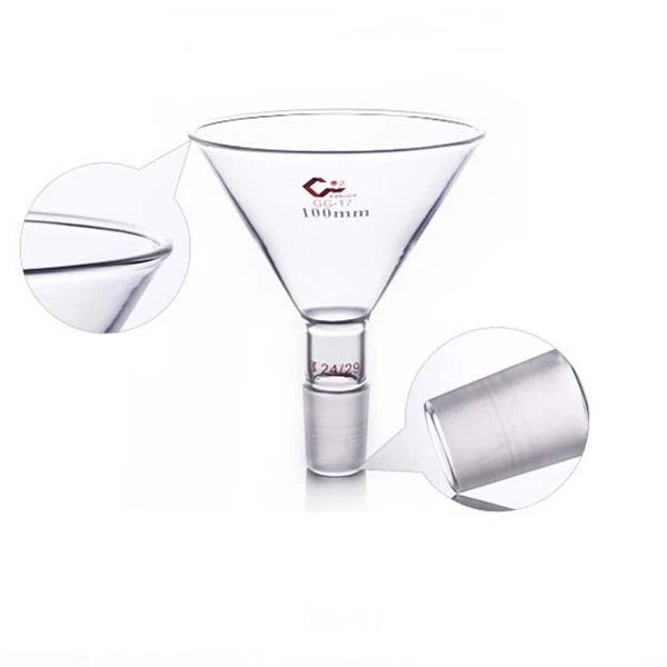 50-100mm Powder Glassware Lab funnel Flask Apparatus Chemistry Beaker Biology - Image 3 of 4